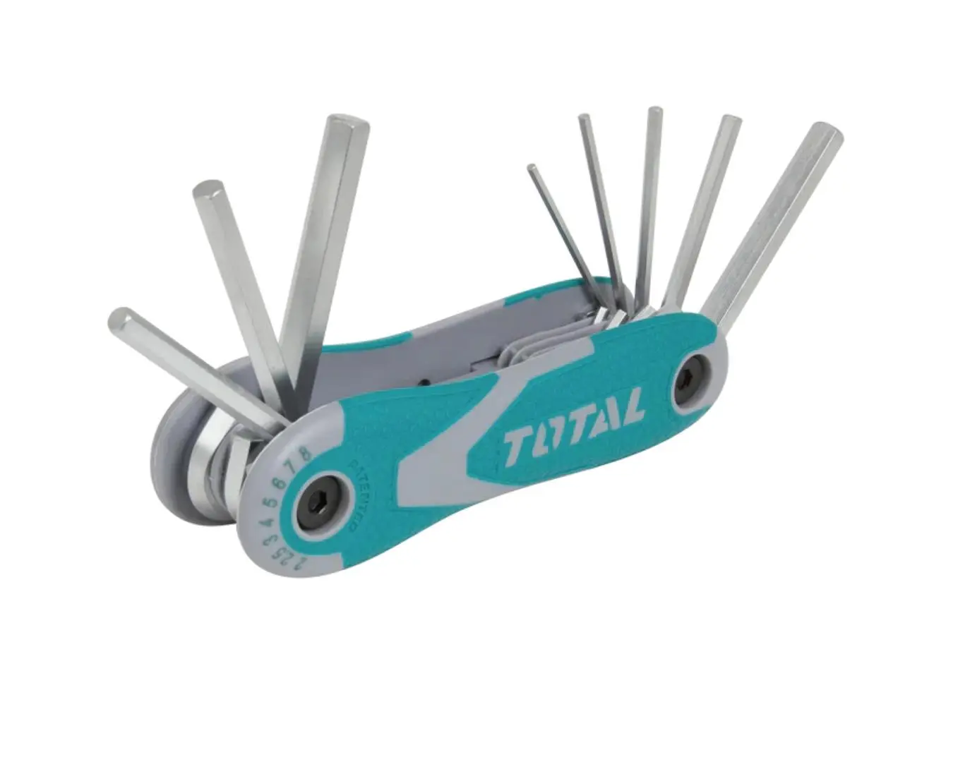 THT1061826 - طقم مفتاح مسدس 2-8 قابل للطي TOTAL (( صناعي ))