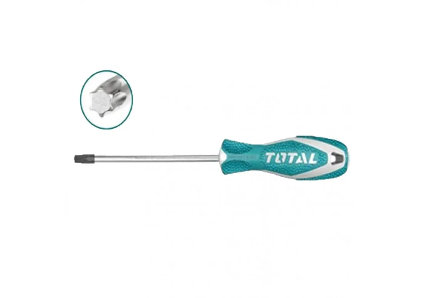 مفك براغي نجمة S2 قياس T10*100 ماركة TOTAL (( صناعي )) CRV