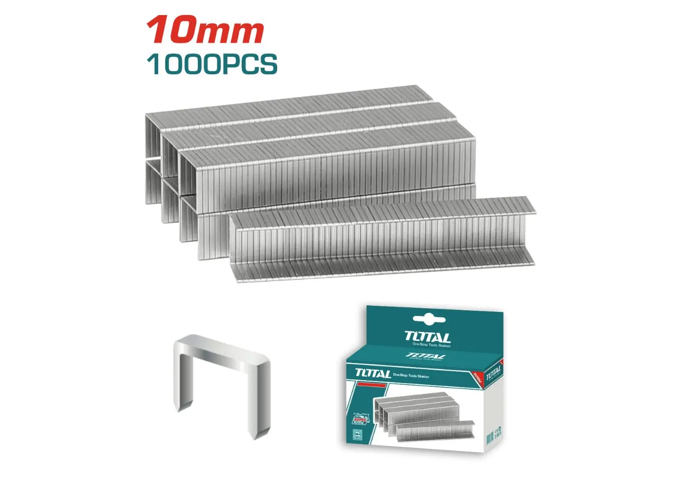 THT39102 - كبسات طول 10 مم وعرض 1.2 مم عدد 1000 كبسة لزوم THT31142ماركة TOTAL