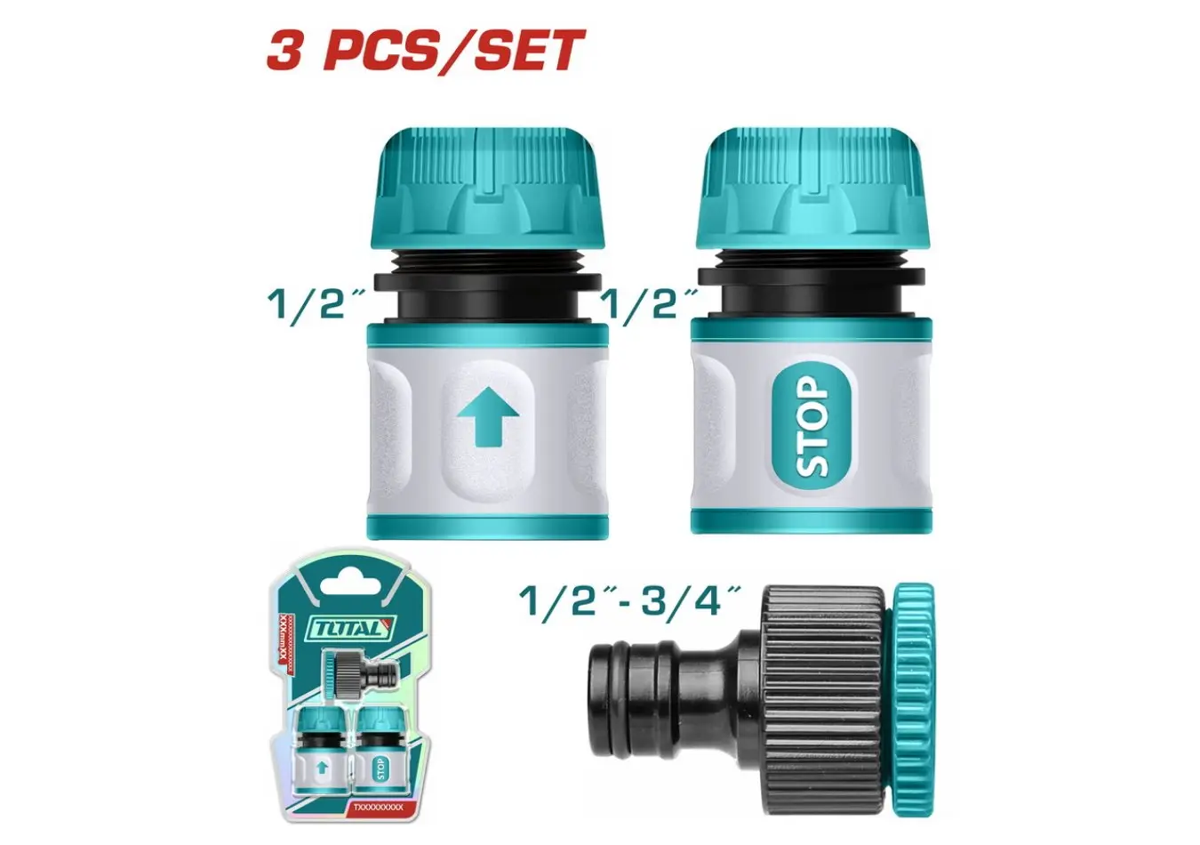 وصلة مغسل سيارات طقم 3 TOTAL