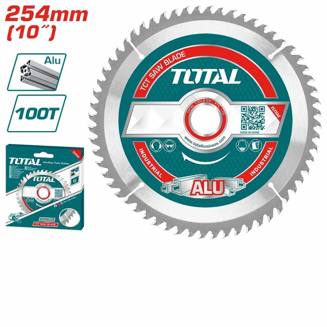 TAC2337210 - ديسك قص المنيوم 254 مم 10 انش 100 سن فتحة 30 مم TOTAL