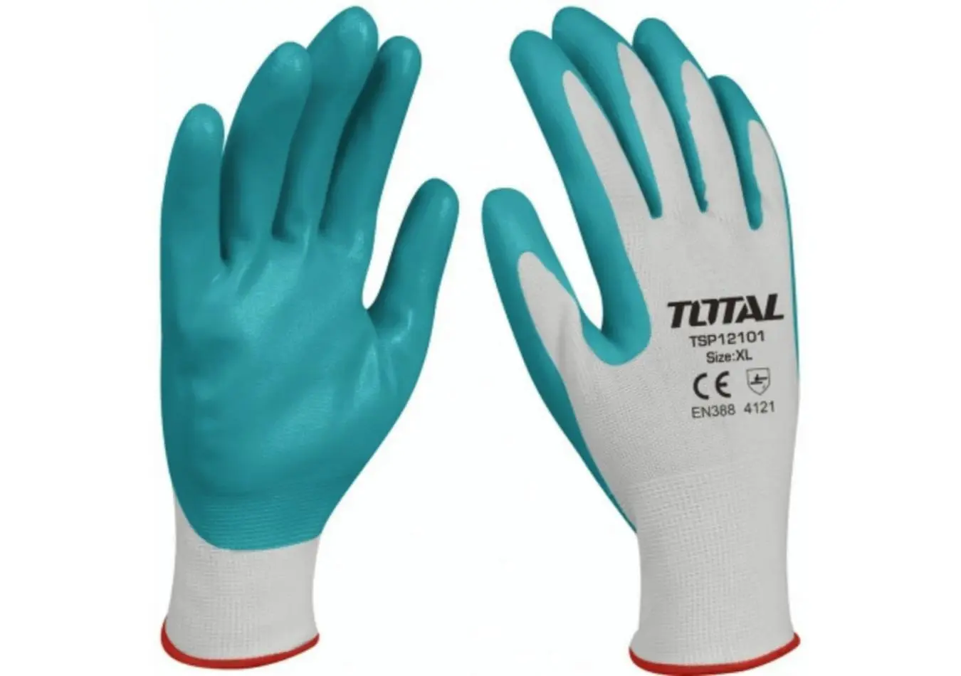كف جلد خاص بالزيوت والمواد النفطية XXL ماركة TOTAL Nitrile gloves