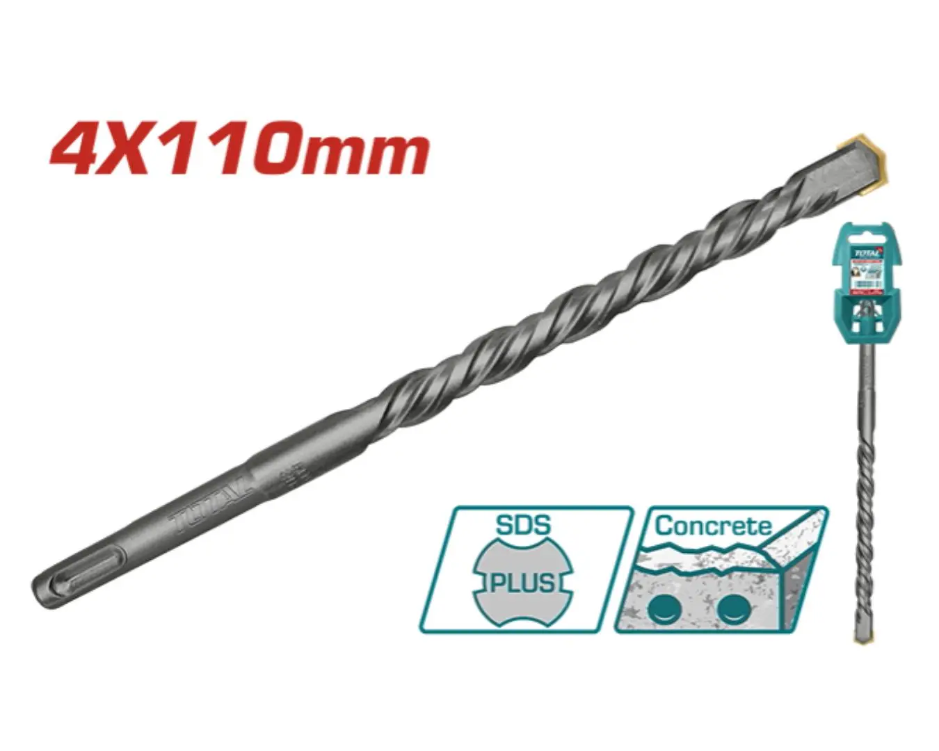 TAC310401 - ريشة SDS PLUS - 4×110 ماركة TOTAL