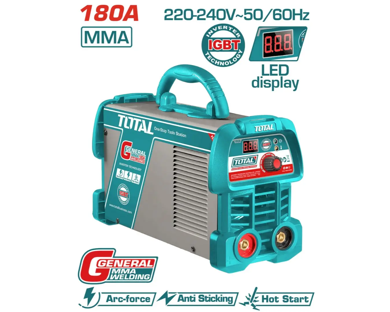 طرنس لحام 180 امبير حديث شاشة LED ماركة TOTAL