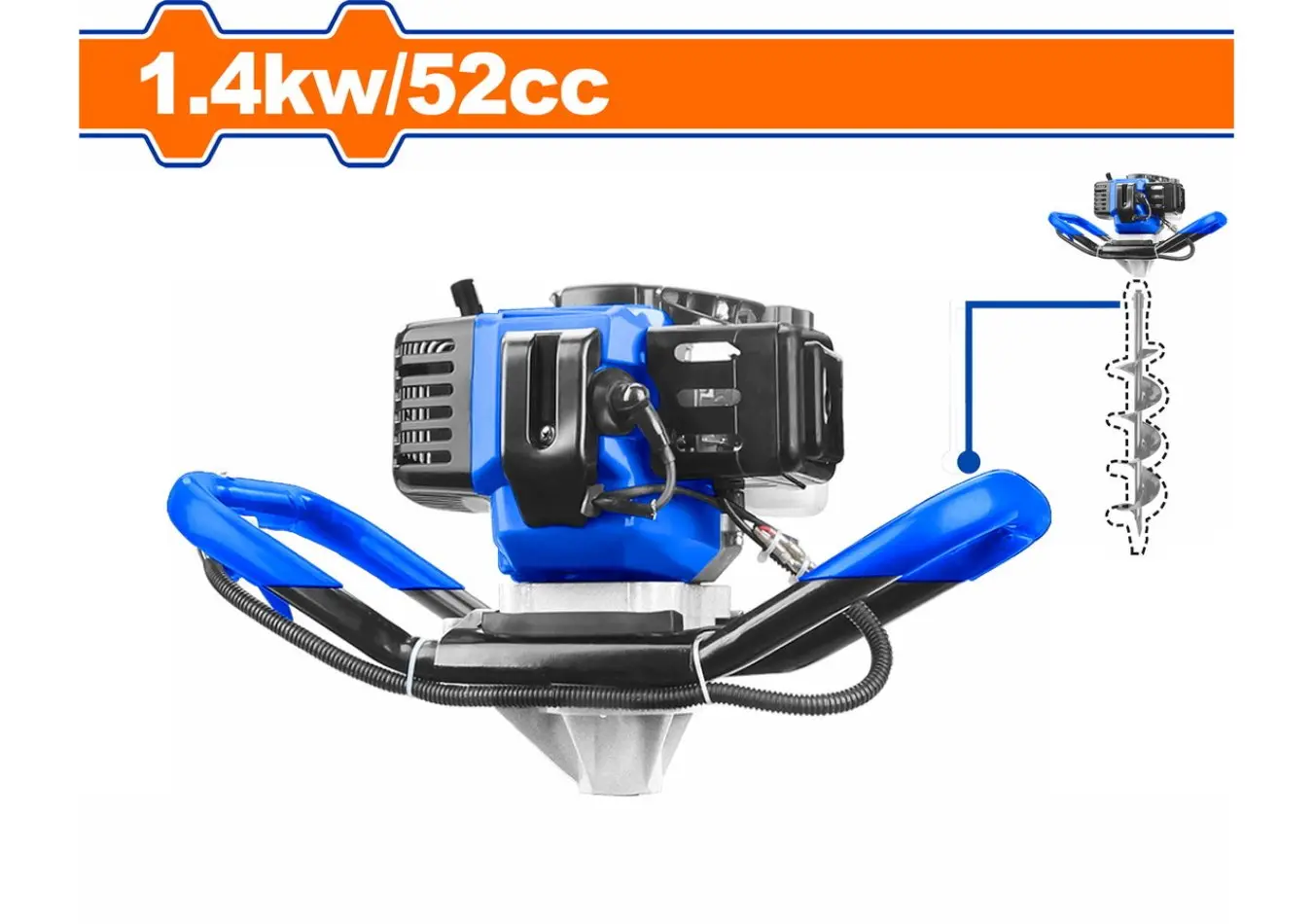 حفارة ارض زراعية بنزين 52 cc استطاعة 1.4 kw ماركة WADFOW