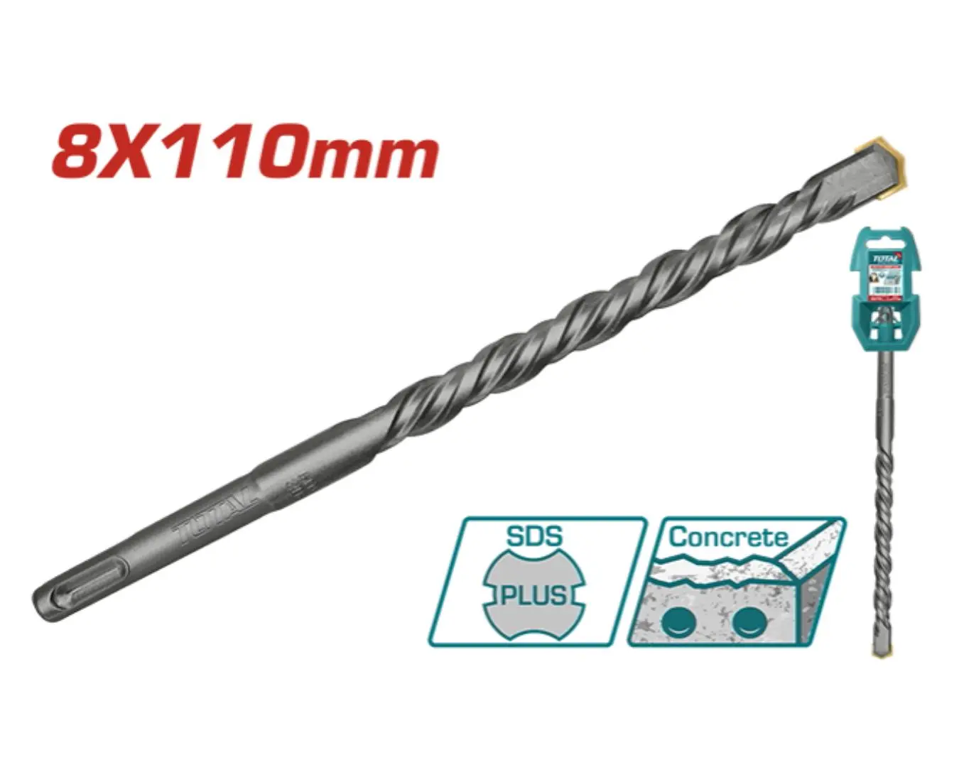 ريشة SDS PLUS 8X110 ماركة TOTAL