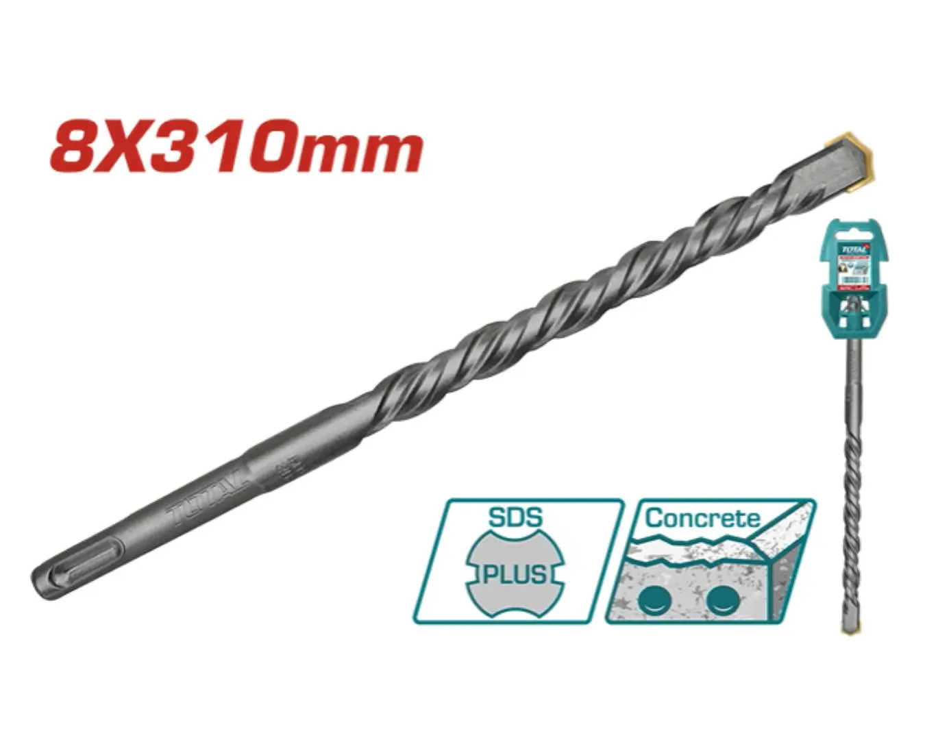 ريشة SDS PLUS -8X310 ماركة TOTAL