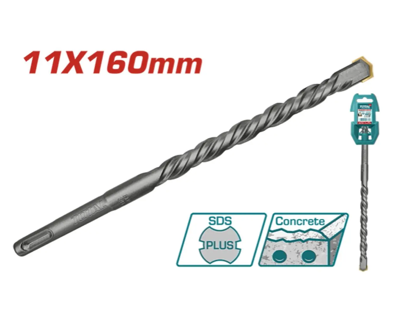 ريشة SDS PLUS - 11 ×160 ماركة TOTAL
