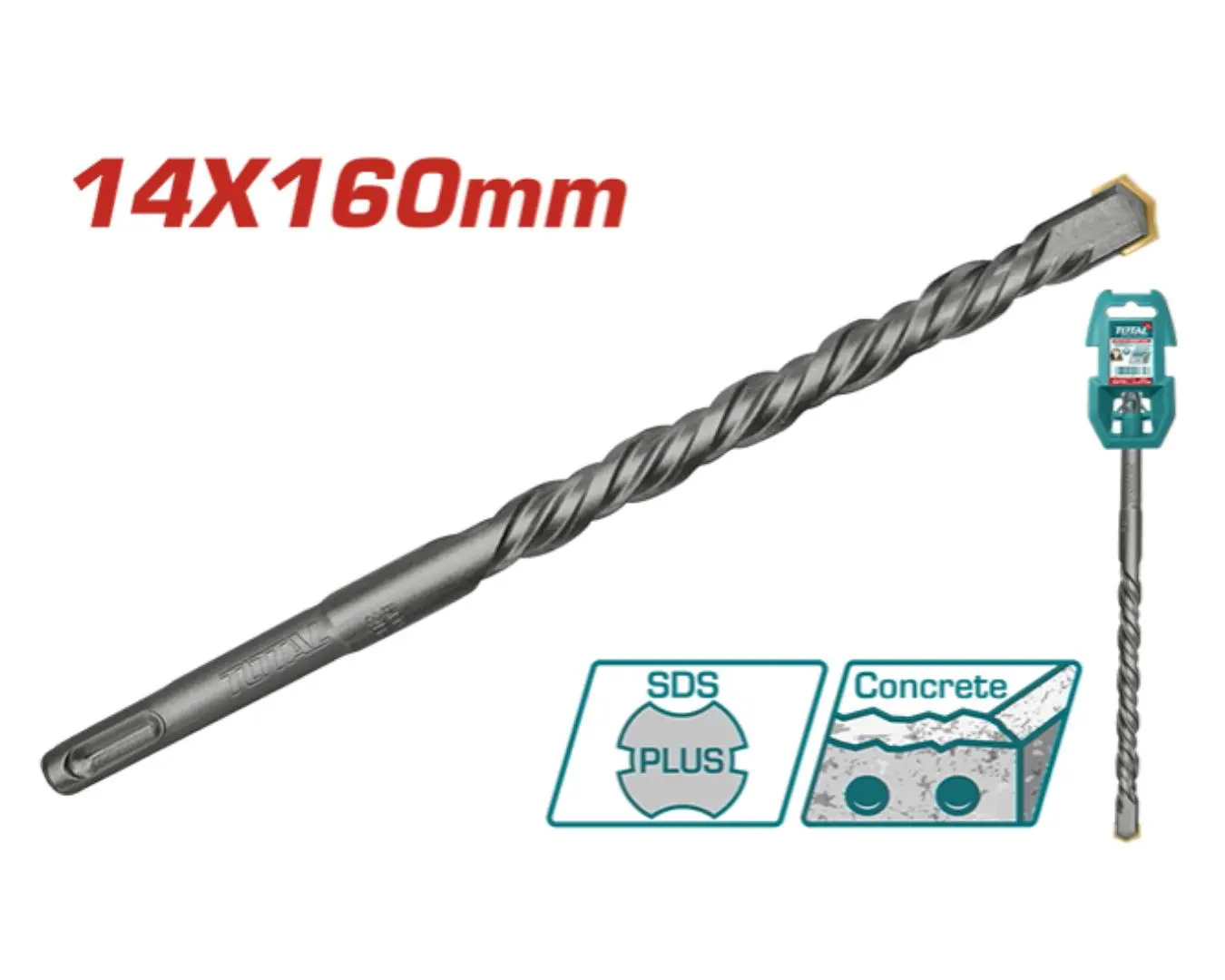 ريشة SDS PLUS -14X160 ماركة TOTAL