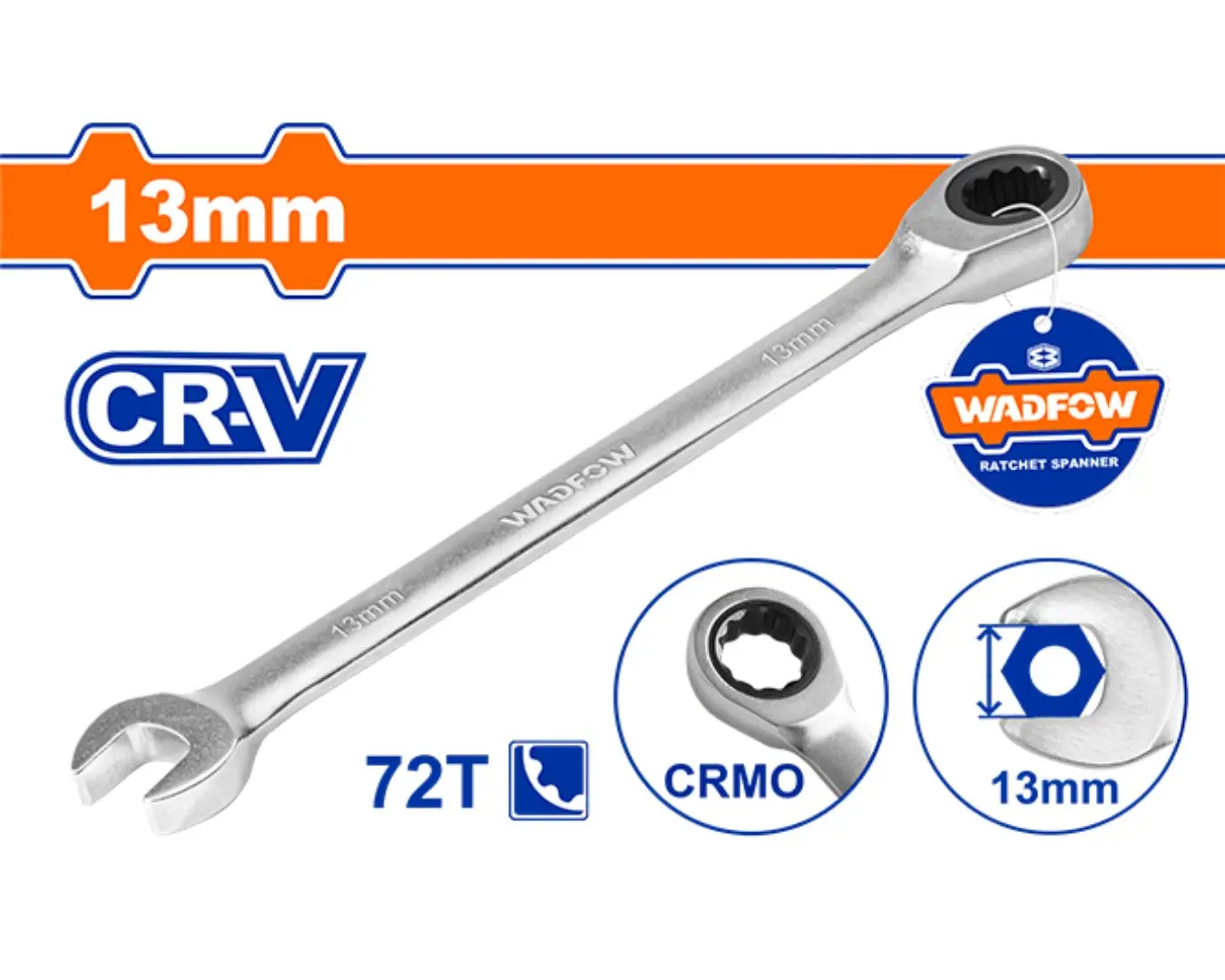 مفتاح طرف طقطاق 13 مم WADFOW