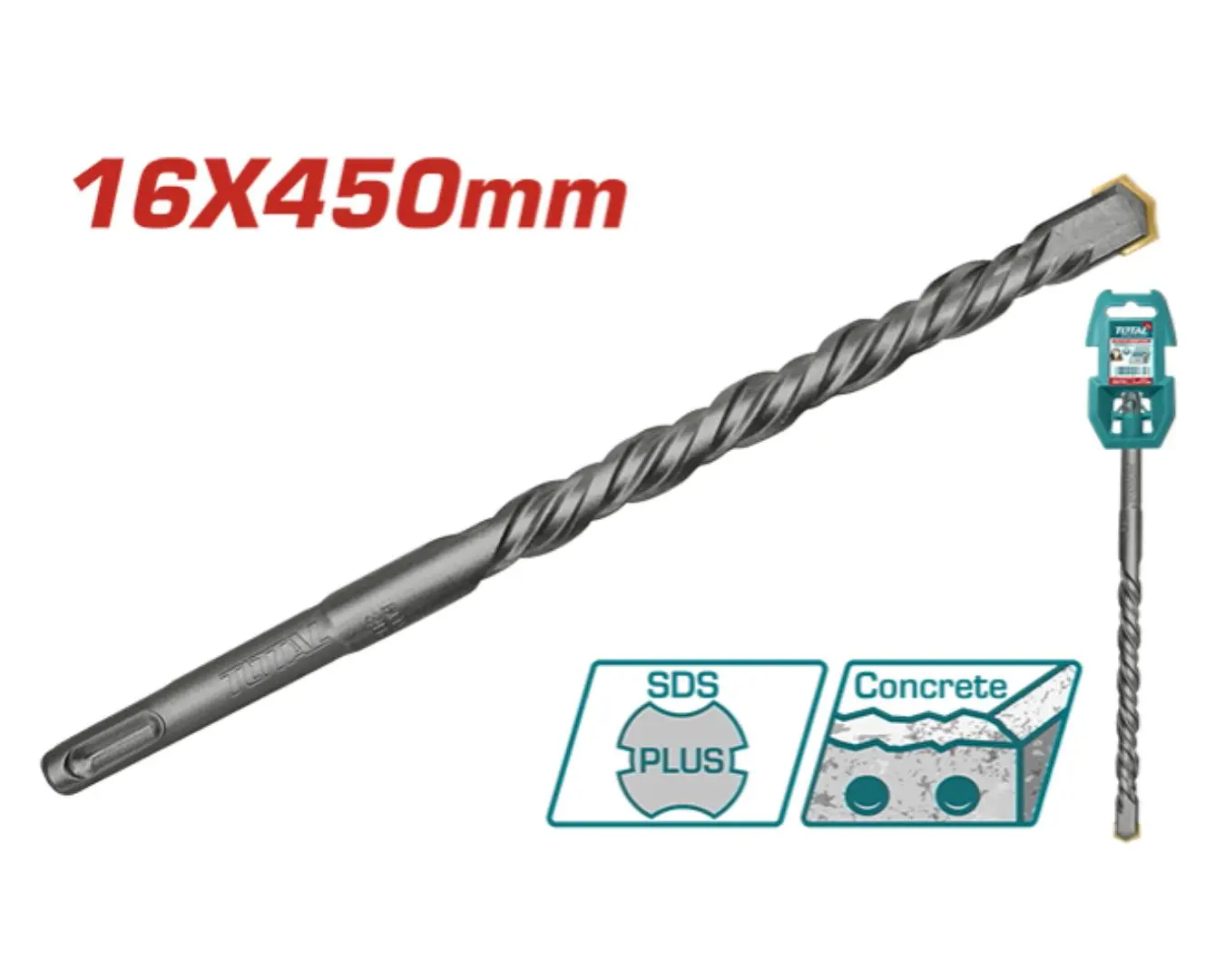 ريشة SDS PLUS -16×450 ماركة TOTAL