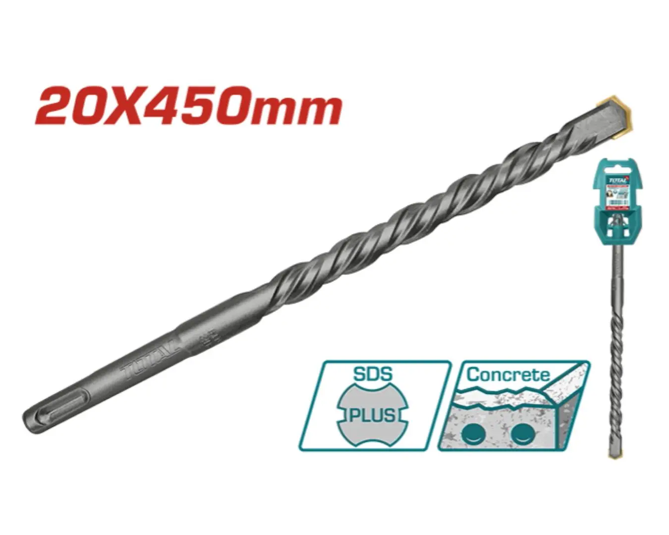 ريشة SDS PLUS -20X450 ماركة TOTAL
