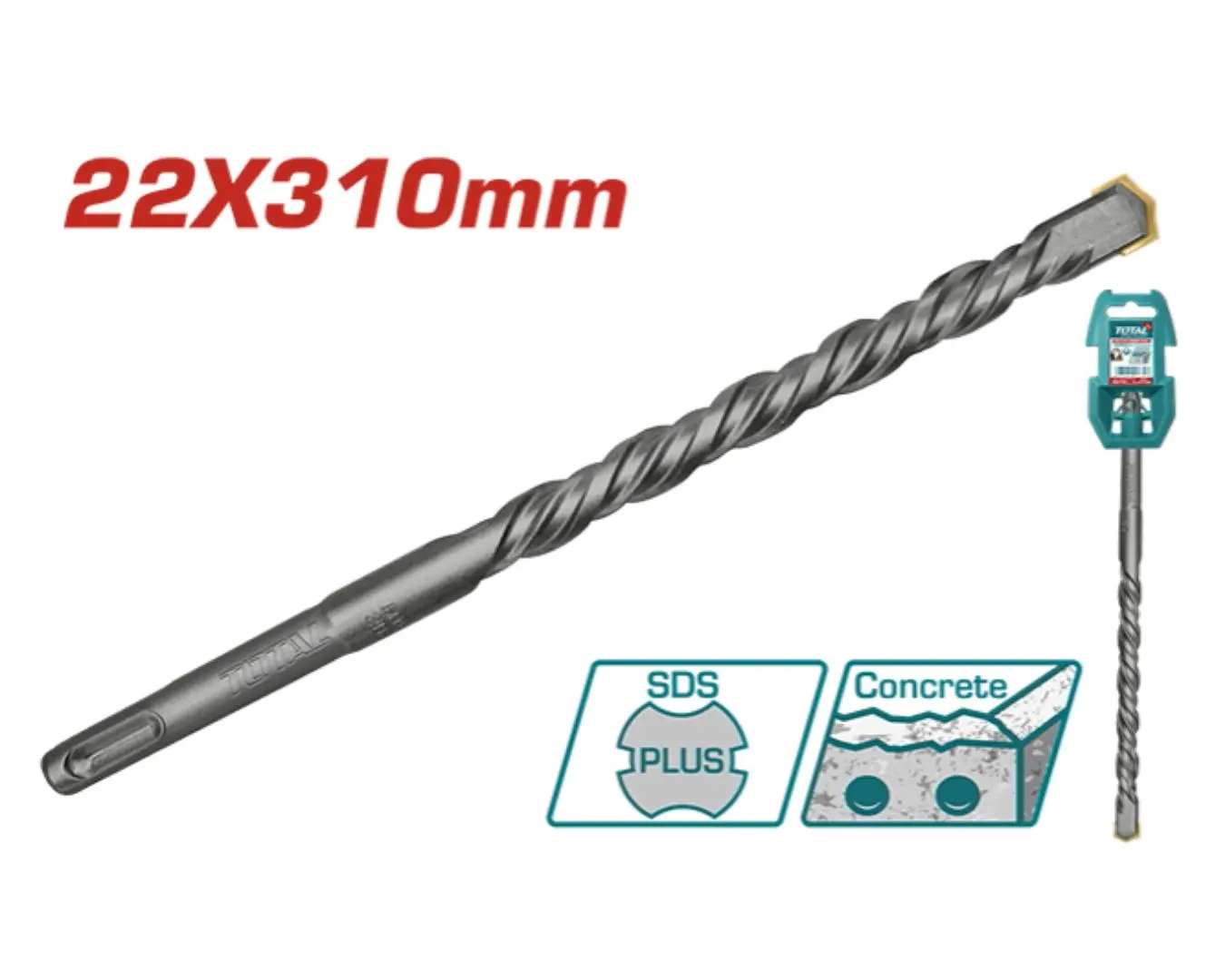 ريشة SDS PLUS -22X310 ماركة TOTAL