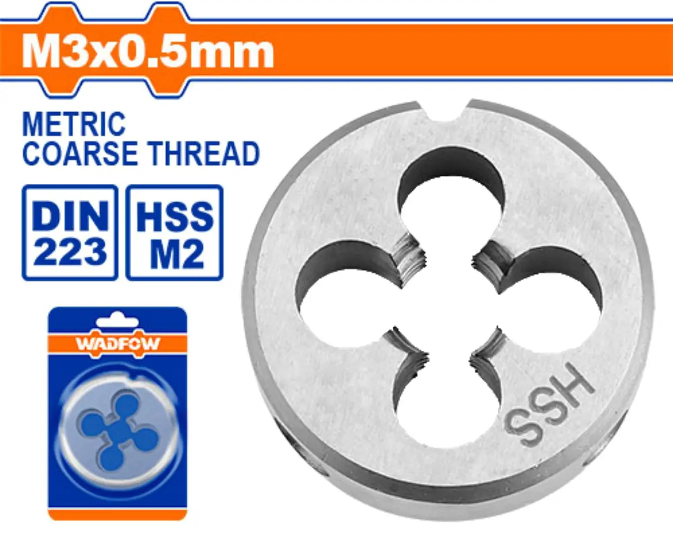 حدة 0.5 × M 3 مم WADFOW