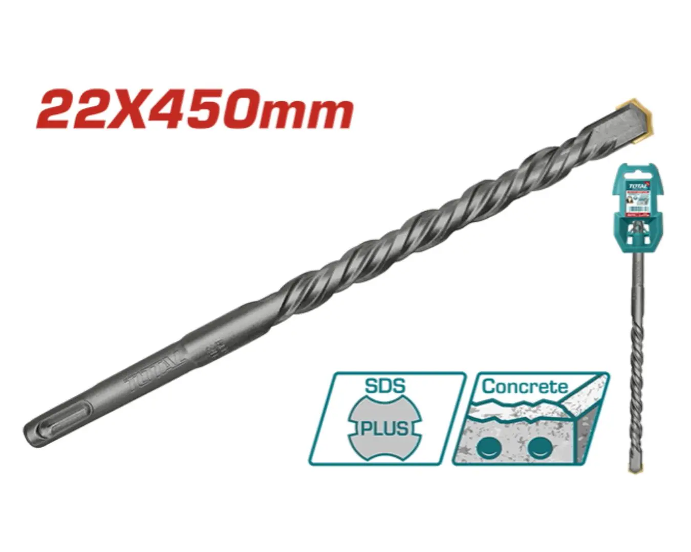 ريشة SDS PLUS -22X450 ماركة TOTAL