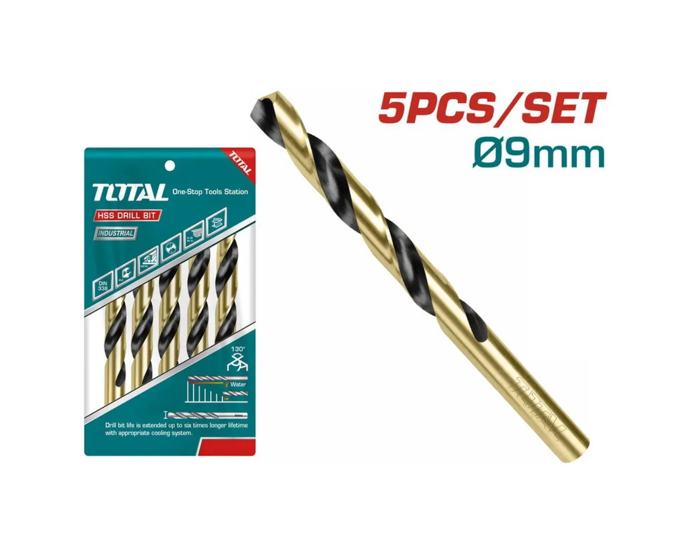 ريشه حديد 9 مم موديل HSS ماركة TOTAL