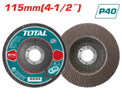 TAC6311540 - حجر جلخ حف موج 40P معدن 4.5 انش حديث TOTAL