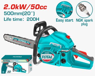 منشار شجر بنزين 20 انش 500 مم عزم 50 CC ماركة TOTAL
