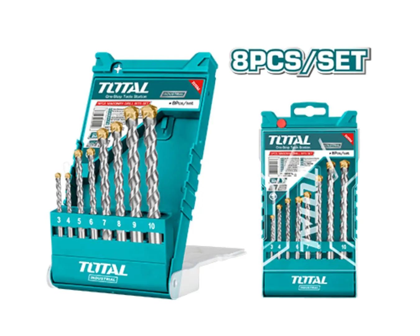 طقم ريش باطون ألماس8 قطع موديل TOTAL