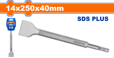 WGZ1203 - ازميل SDS PLUS ( 14 × 40 × 250 ) مبسيط عريض ماركة WADFOW