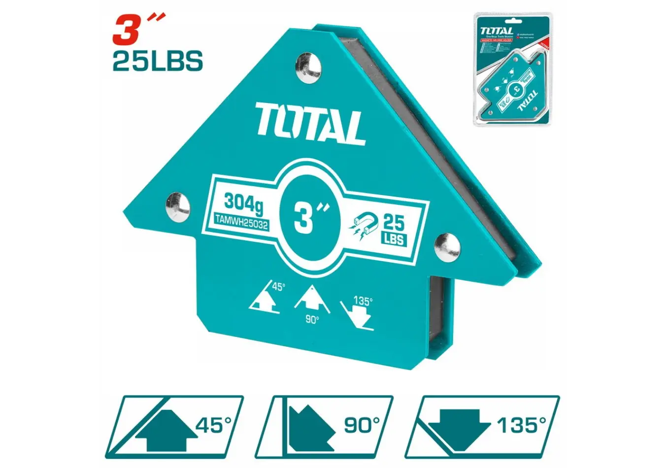 زاوية لحام 3 انش 45.90.135 درجة ماركة TOTAL