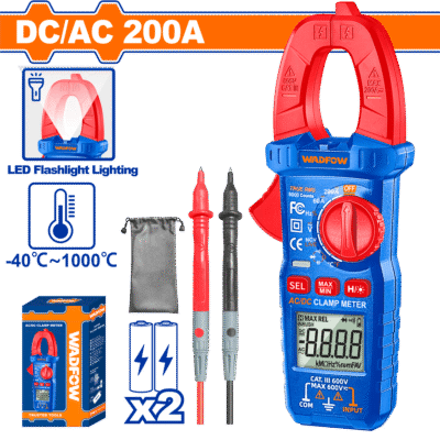 WDM8202 - بانسة كليبس امبير 200 امبير AC/DC ماركة WADFOW