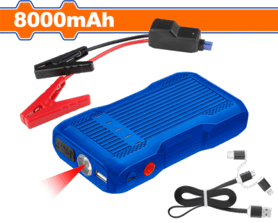 باور شاحن بطارية السيارة للطوارئ بطارية ليثيوم WADFOW 8000mAh