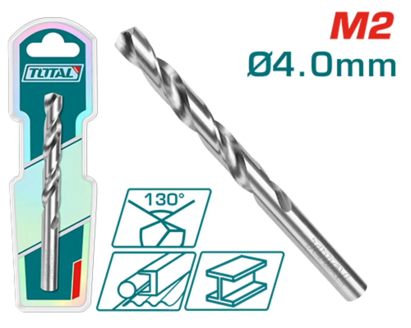 ريشة حديد 4 ملم موديل M2 ماركة TOTAL