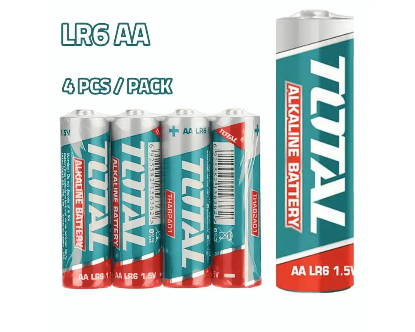 THAB2A01 - بطارية 1.5 فولت AA ميلي امبير 2900 ماركة TOTAL