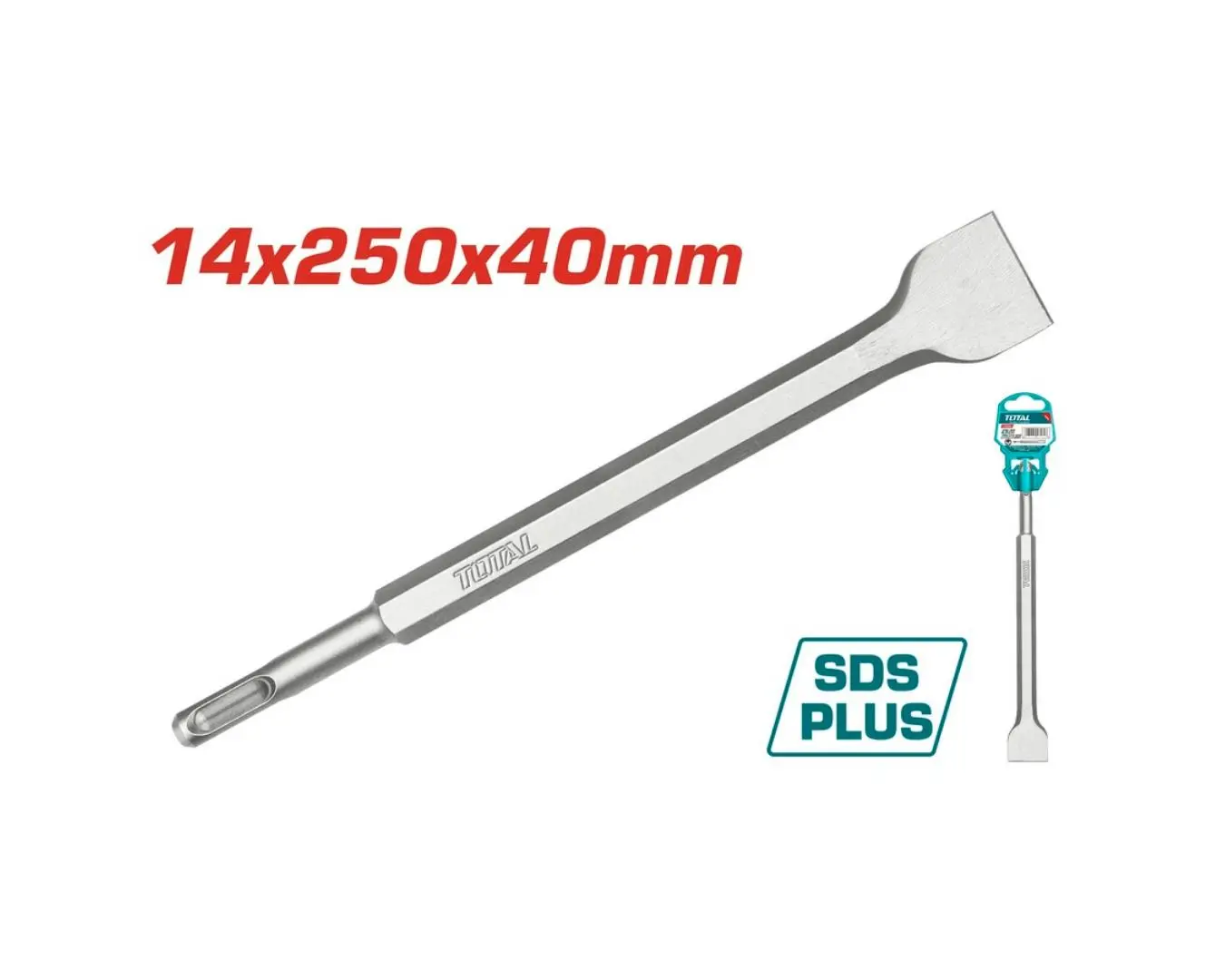 TAC15121412 - ازميل SDS - PLUS ( 14 × 40 × 250 ) (( صناعي )) TOTAL