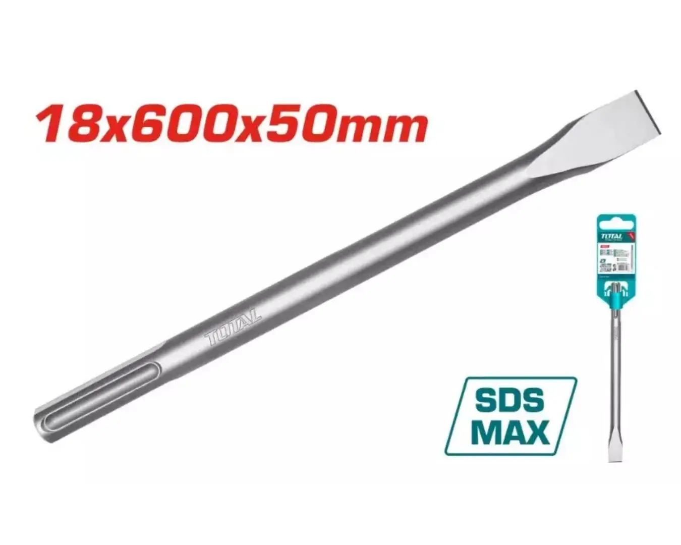 ازميل SDS - MAX ( 18 × 50 × 600 ) (( صناعي )) TOTAL